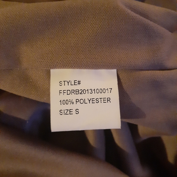 Sequin Longsleeve Mini Gold Dress - Picture 3 of 5